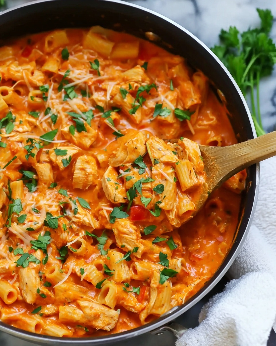 Creamy Tomato Orzo with Chicken Recipe - Recipe Image