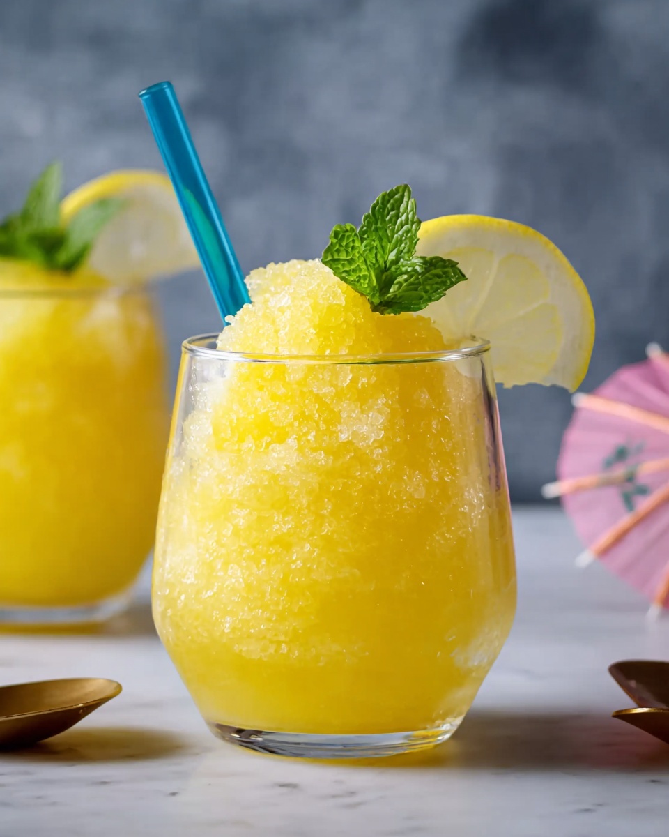 Frozen Lemonade Slush Recipe - Recipe Image