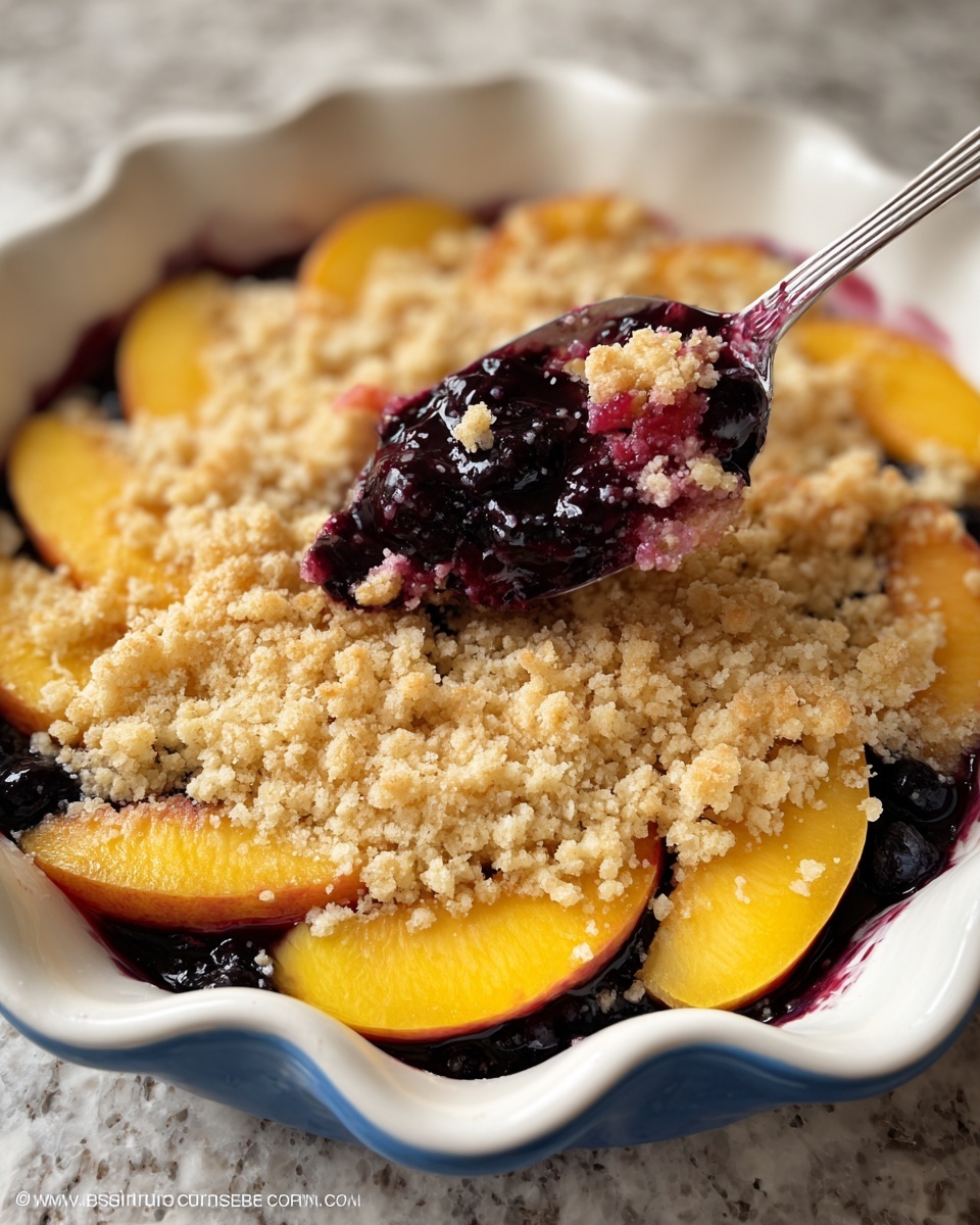 Summer Peach and Blueberry Cobbler Recipe - Recipe Image