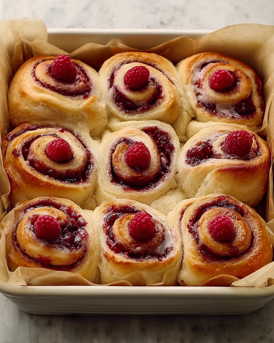 Raspberry Swirl Sweet Rolls Recipe - Recipe Image