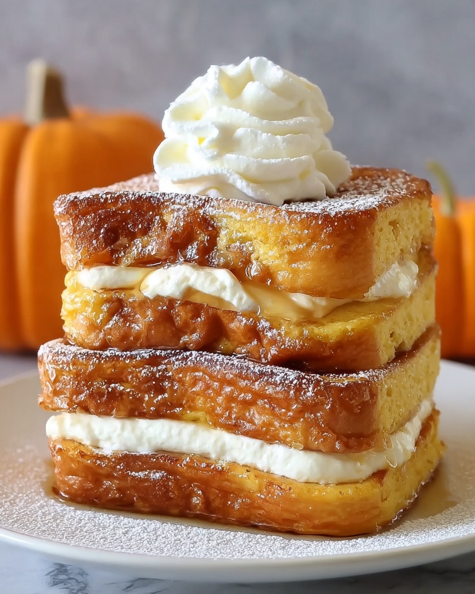 Pumpkin Cream Cheese French Toast Recipe - Recipe Image
