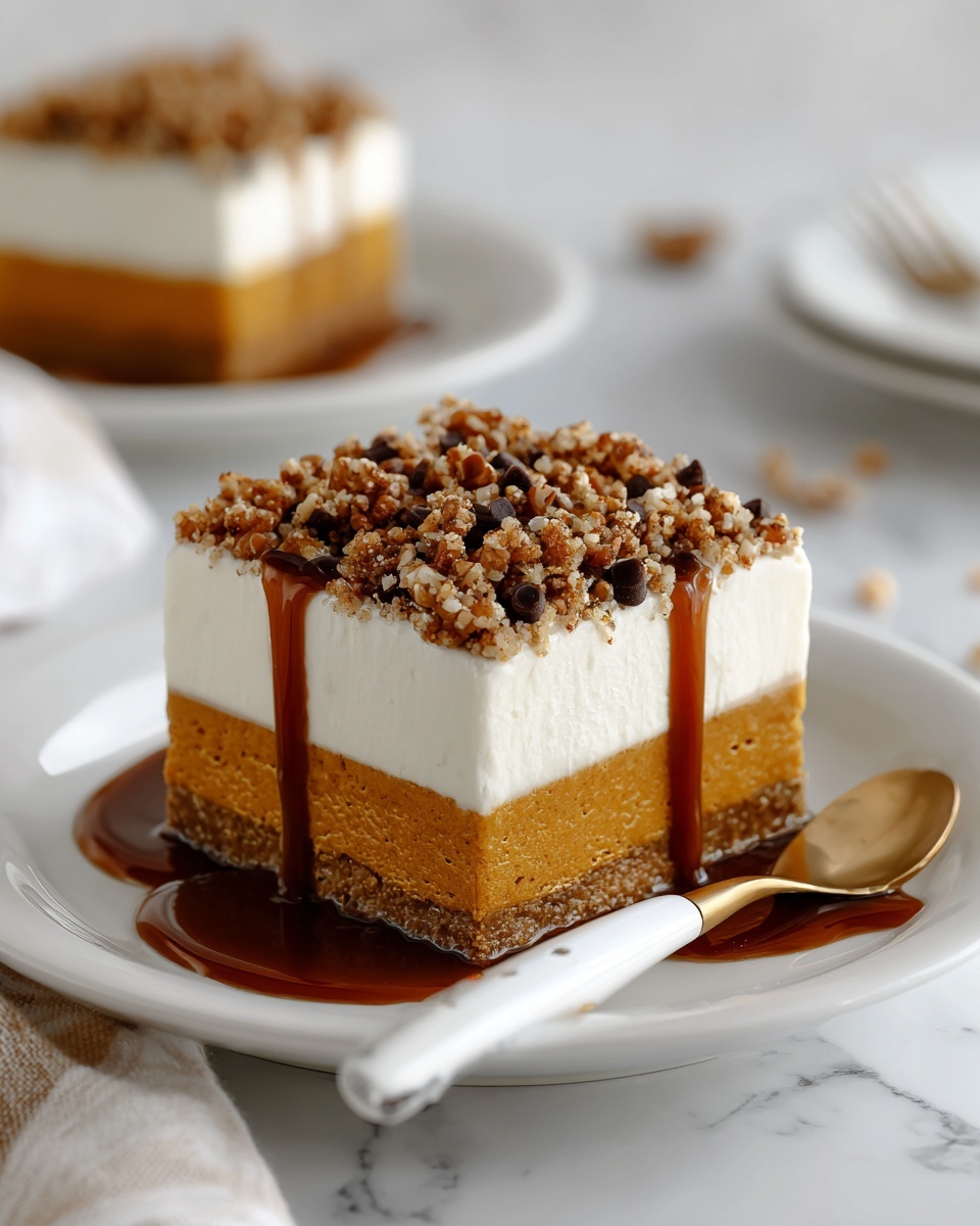Pumpkin Caramel Poke Cake Recipe - Recipe Image