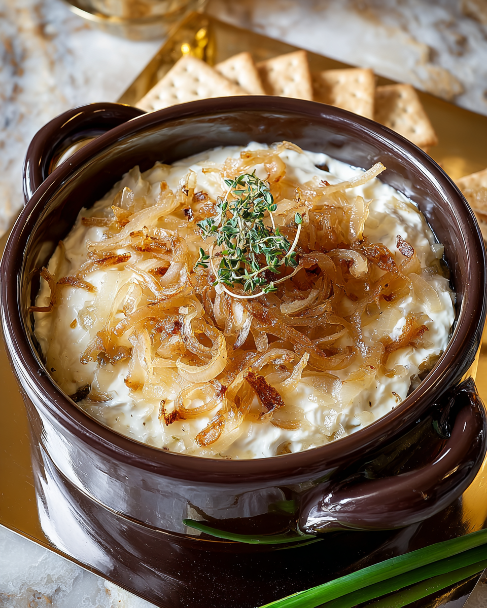 Creamy French Onion Dip Recipe - Recipe Image