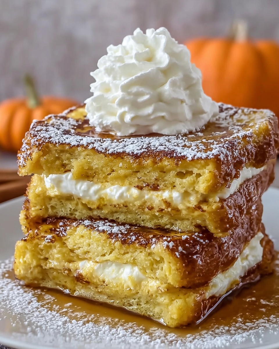 Pumpkin Cream Cheese French Toast Recipe - Recipe Image