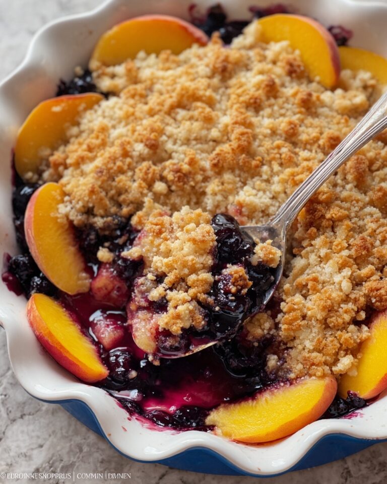 Summer Peach and Blueberry Cobbler Recipe