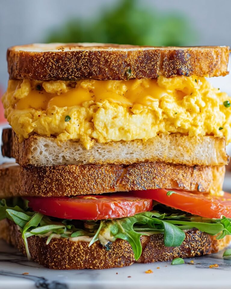 High Protein Vegetarian Breakfast Sandwiches Recipe
